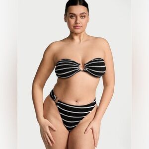 Victoria's Secret Black and White Bikini Top